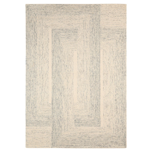 Laid Back Luxe Ivory Blue Geometric - N5047 - 10' x 13'