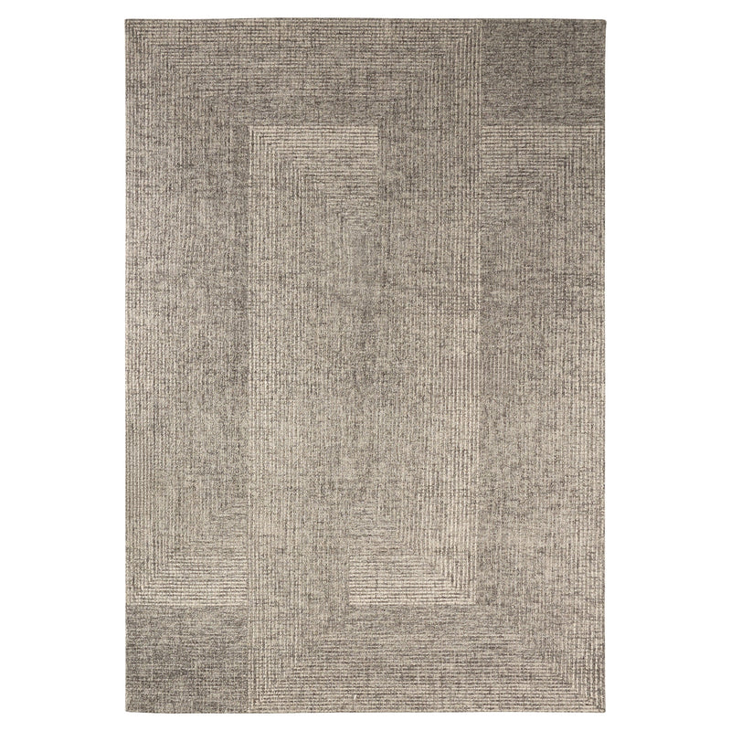 Laid Back Luxe Gray Ivory Geometric - N5048 - 5' x 8'