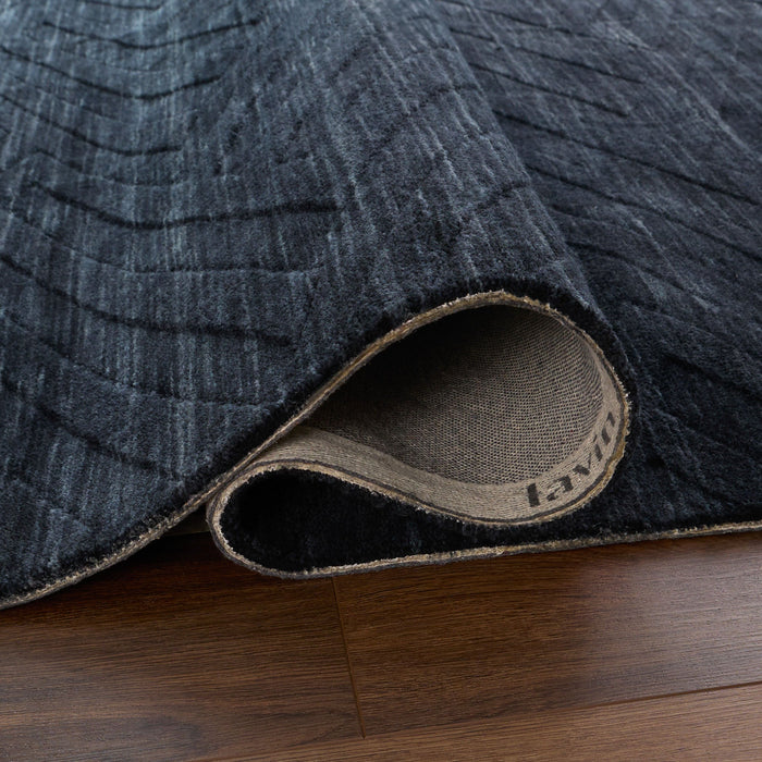 Kirti Black Geometric - N6001 - 7' x 9'