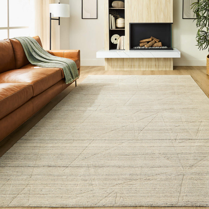 Kirti Beige Geometric - N6002 - 7' x 9'