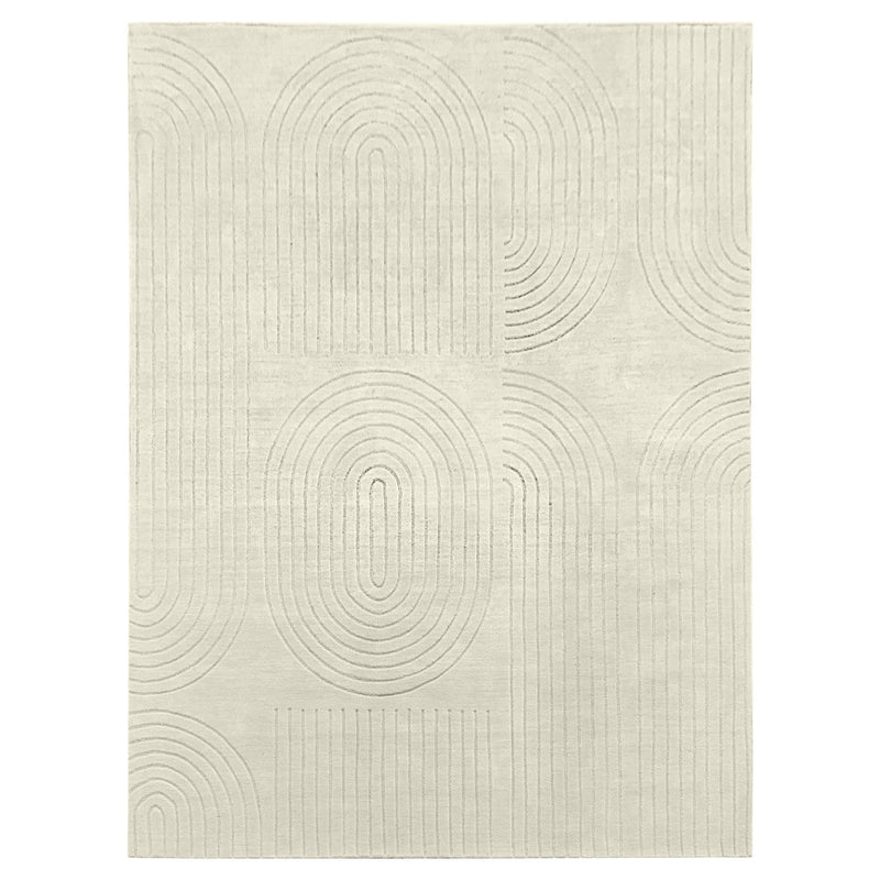 Kirti Ivory Geometric - N6003 - 5' x 8'