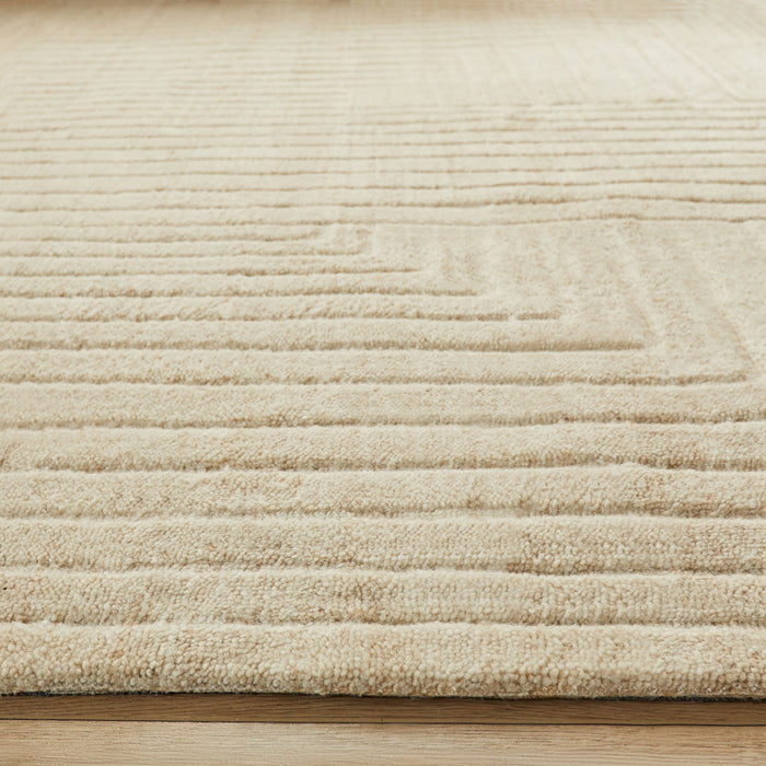 Kirti Ivory Geometric - N6005 - 8' x 11'