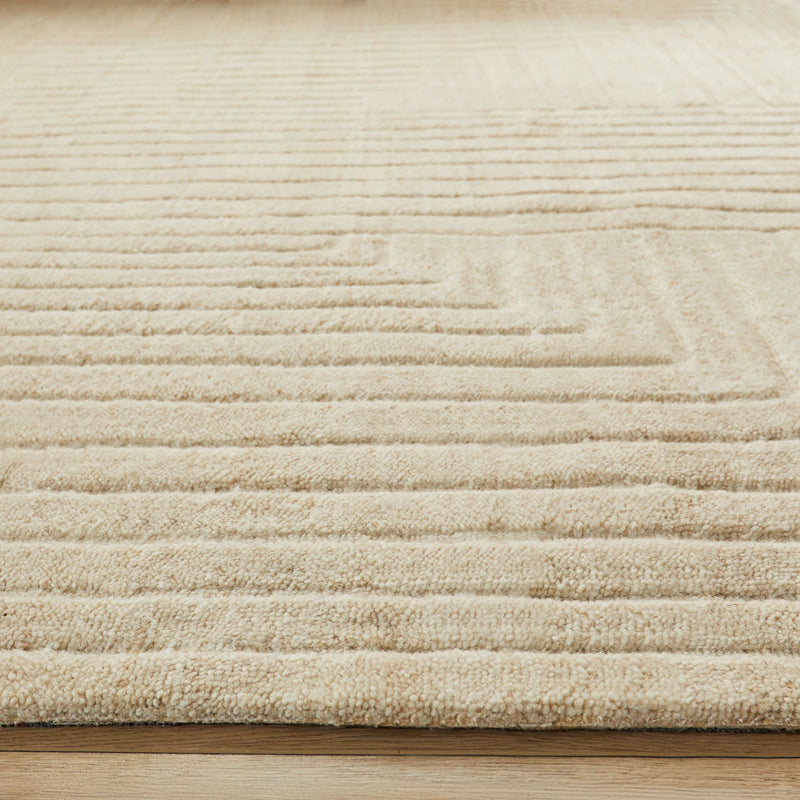 Kirti Ivory Geometric - N6005 - 5' x 8'