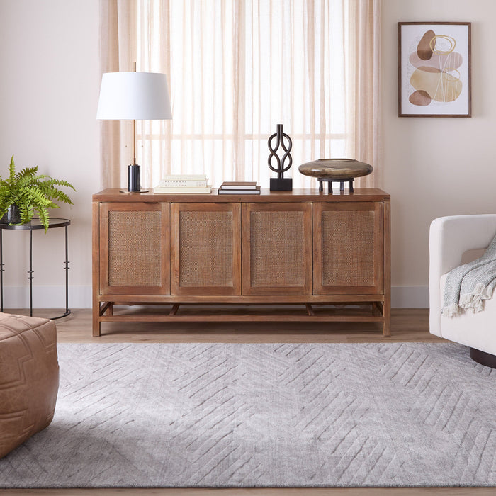 Pari Gray Chevron Herringbone - N6006 - 7' x 9'