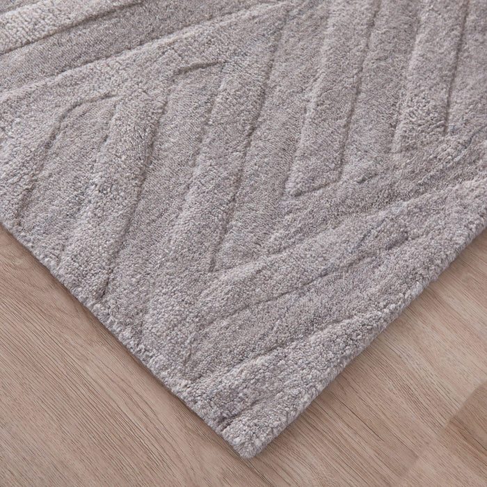 Pari Gray Chevron Herringbone - N6006 - 7' x 9'
