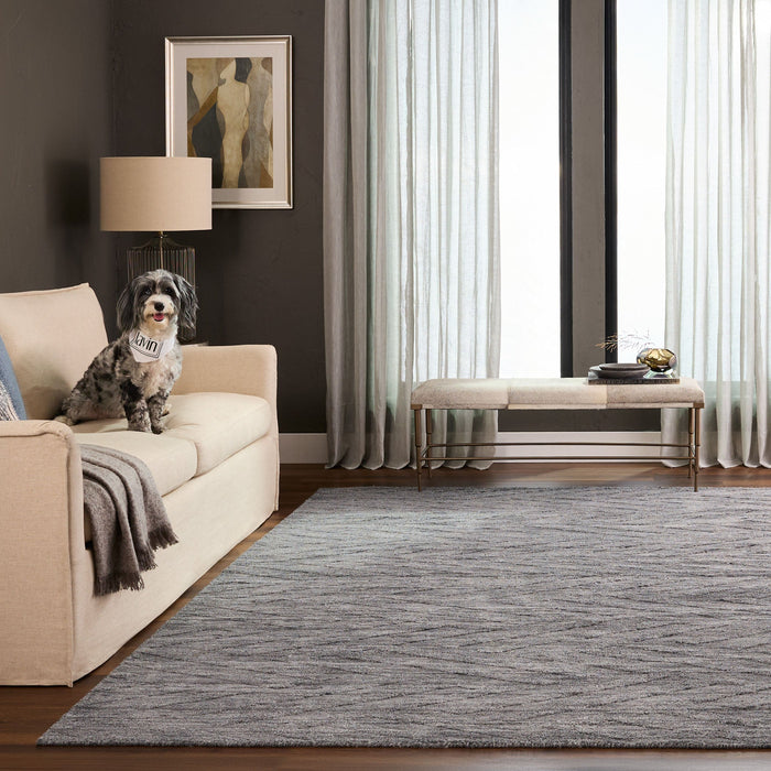 Pari Gray Chevron Herringbone - N6011 - 5' x 8'