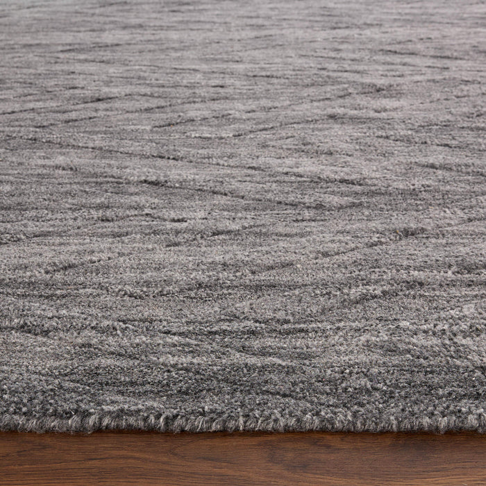 Pari Gray Chevron Herringbone - N6011 - 5' x 8'