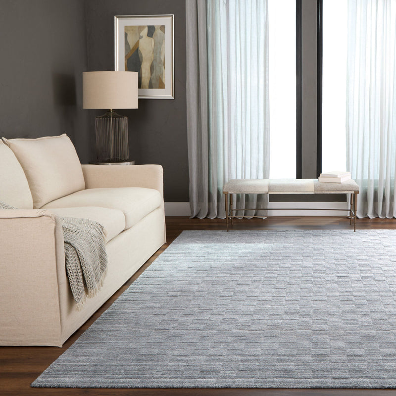 Pari Blue Checkerboard - N6012 - 5' x 8'
