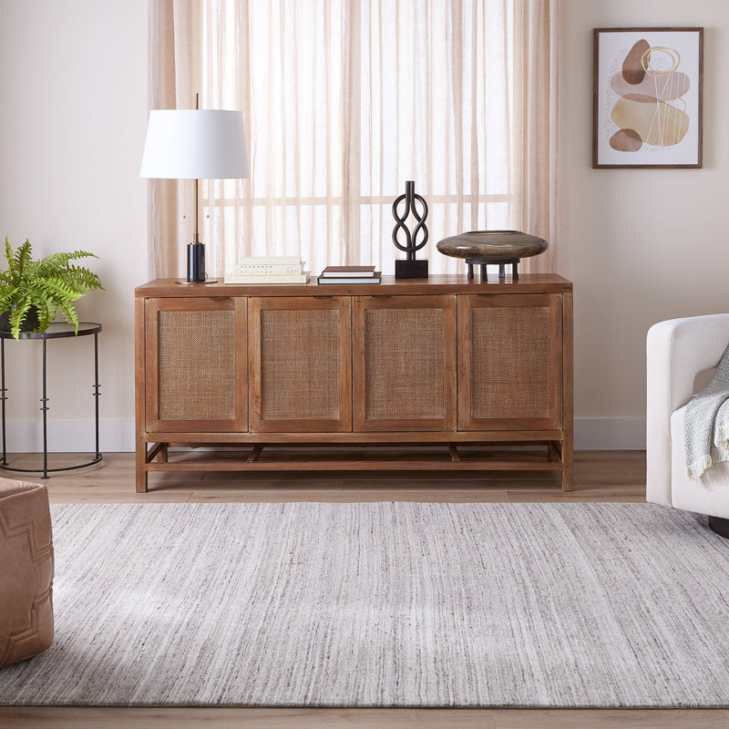 Riya Gray Linear - N6033 - 5' x 8'