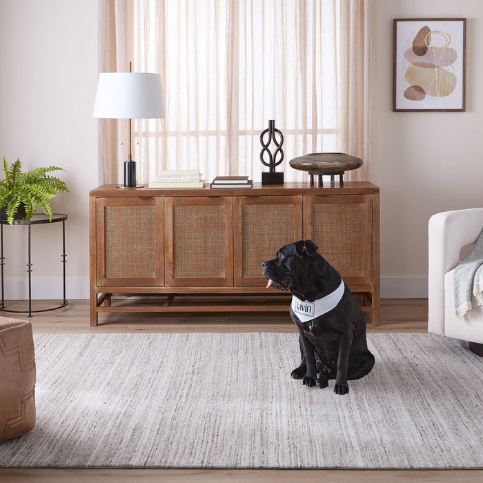 Riya Gray Linear - N6033 - 5' x 8'