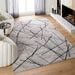 Sesia Gray Linear Geometric - R1001 - 3' x 8' Runner