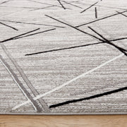 Sesia Gray Linear Geometric - R1001 - 5' x 8'