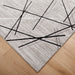 Sesia Gray Linear Geometric - R1001 - 3' x 8' Runner
