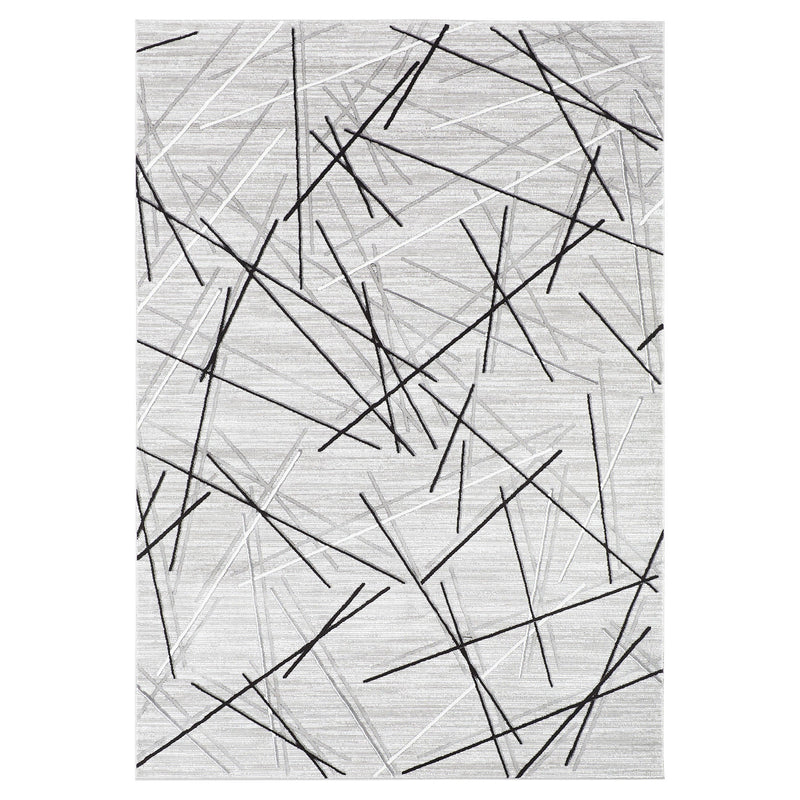 Sesia Gray Linear Geometric - R1001 - 5' x 8'