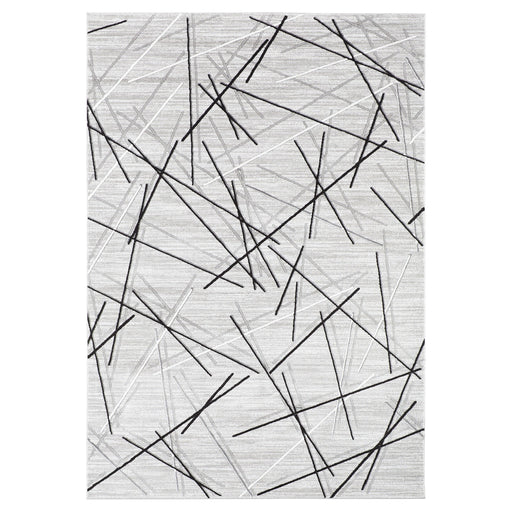 Sesia Gray Linear Geometric - R1001 - 5' x 8'
