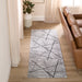 Sesia Gray Linear Geometric - R1002 - 3' x 8' Runner