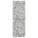 Sesia Gray Linear Geometric - R1002 - 3' x 8' Runner
