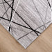 Sesia Gray Linear Geometric - R1002 - 3' x 8' Runner