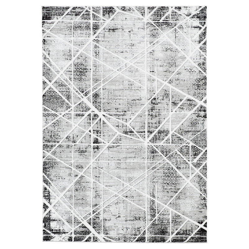Sesia Black Ivory Linear Geometric - R1003 - 5' x 8'