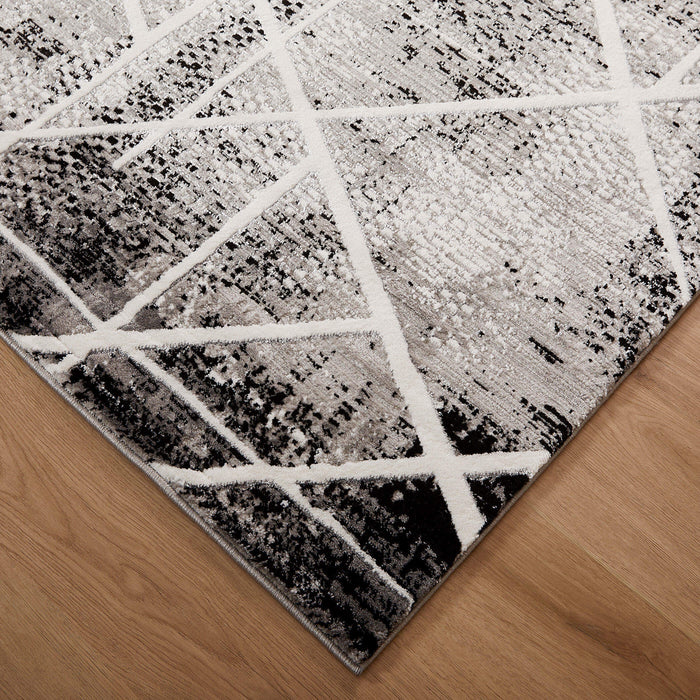 Sesia Black Ivory Linear Geometric - R1003 - 7' x 9'