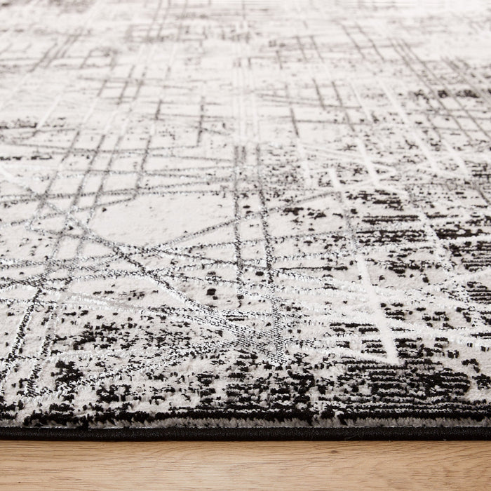 Sesia Black Ivory Linear Geometric - R1004 - 8' x 11'