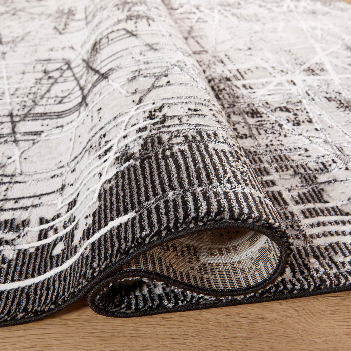 Sesia Black Ivory Linear Geometric - R1004 - 8' x 11'