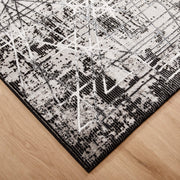 Sesia Black Ivory Linear Geometric - R1004 - 5' x 8'