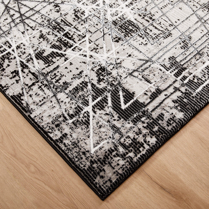 Sesia Black Ivory Linear Geometric - R1004 - 8' x 11'