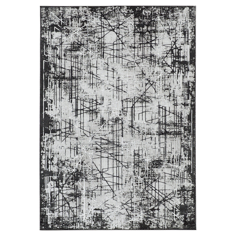 Sesia Black Ivory Linear Geometric - R1004 - 5' x 8'