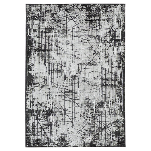 Sesia Black Ivory Linear Geometric - R1004 - 5' x 8'