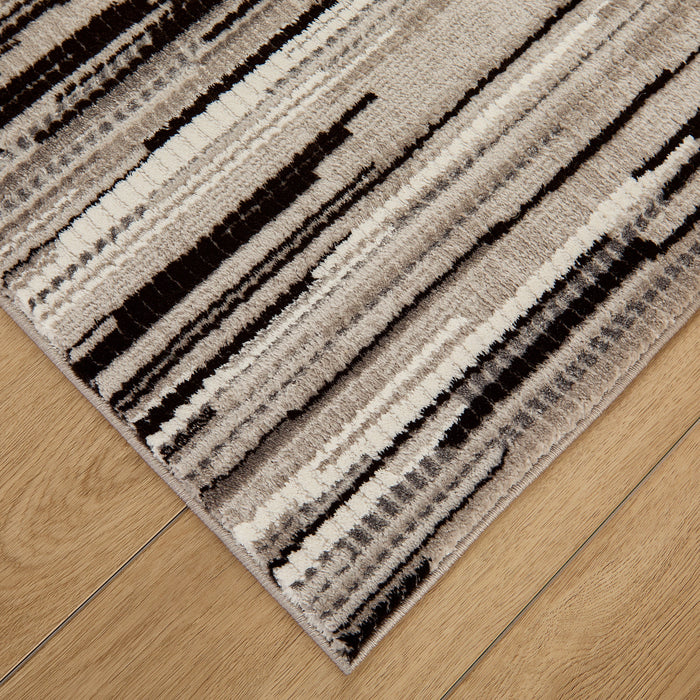 Sesia Black Ivory Linear - R1005 - 3' x 8' Runner
