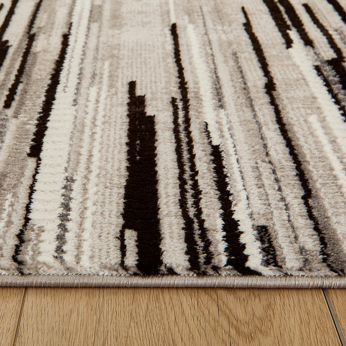 Sesia Black Ivory Linear - R1005 - 3' x 8' Runner