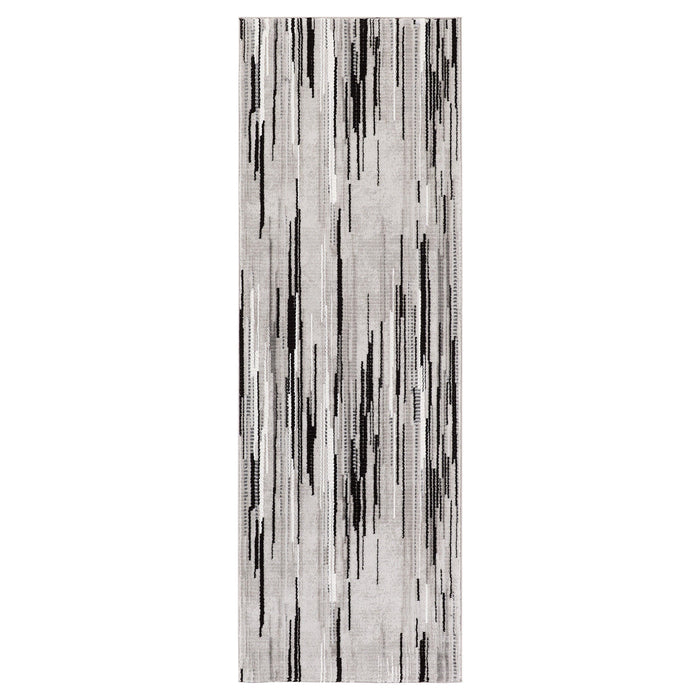 Sesia Black Ivory Linear - R1005 - 3' x 8' Runner