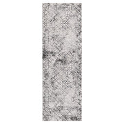 Sesia Black Gray Linear Geometric - R1006 - 3' x 8' Runner