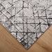Sesia Black Gray Linear Geometric - R1006 - 7' x 9'