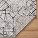 Sesia Black Gray Linear Geometric - R1006 - 5' x 8'
