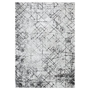 Sesia Black Gray Linear Geometric - R1006 - 5' x 8'