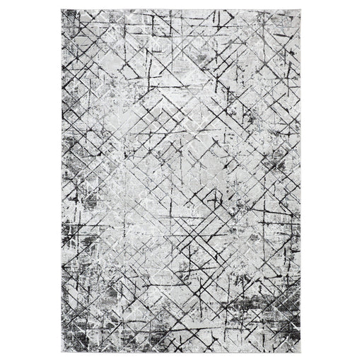 Sesia Black Gray Linear Geometric - R1006 - 5' x 8'