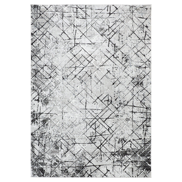 Sesia Black Gray Linear Geometric - R1006 - 7' x 9'