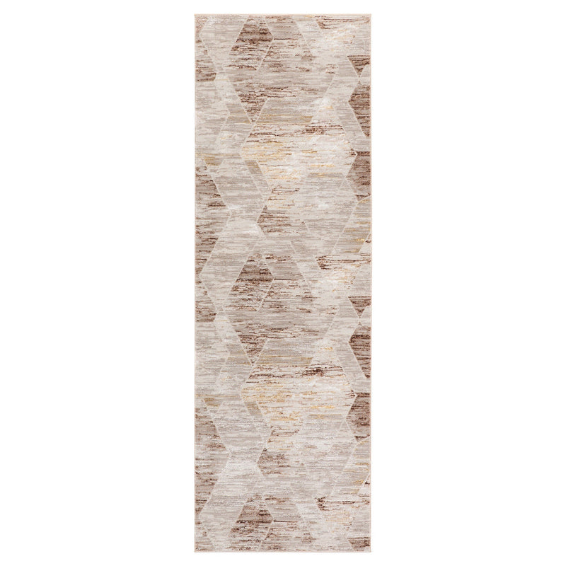 Baltea Brown Geometric - R1007 - 3' x 8' Runner