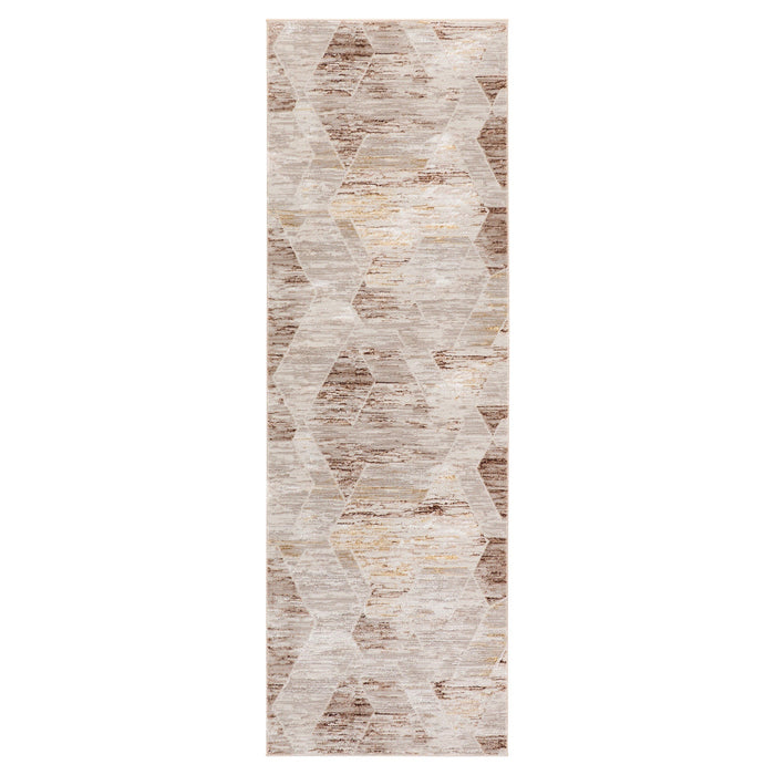 Baltea Brown Geometric - R1007 - 3' x 8' Runner