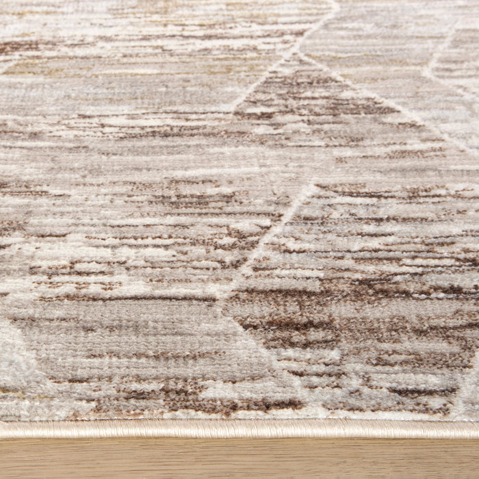 Baltea Brown Geometric - R1007 - 3' x 8' Runner