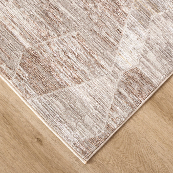 Baltea Brown Geometric - R1007 - 3' x 8' Runner