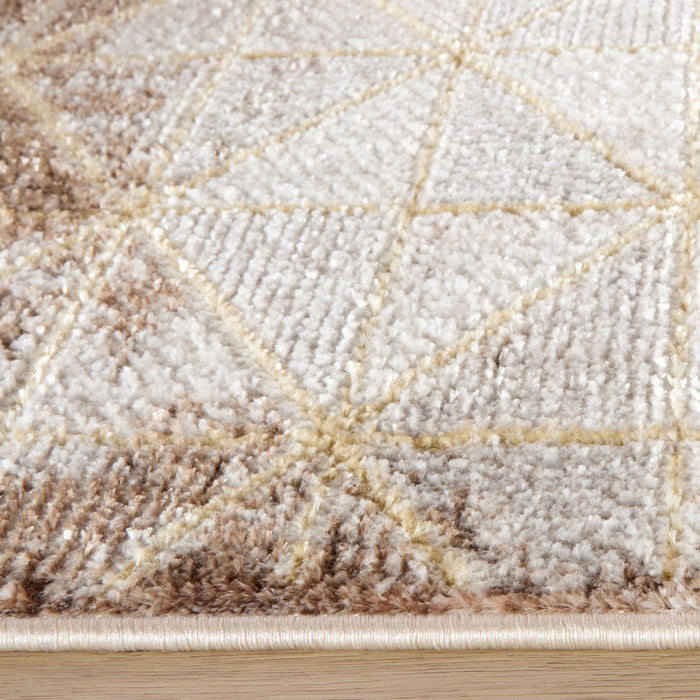 Baltea Brown Geometric - R1008 - 3' x 8' Runner