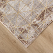 Baltea Brown Geometric - R1008 - 3' x 8' Runner
