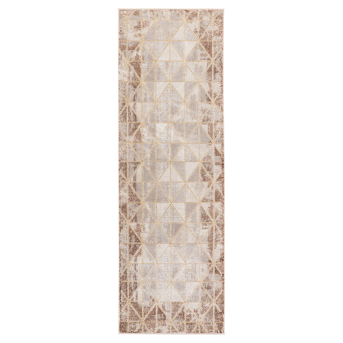 Baltea Brown Geometric - R1008 - 3' x 8' Runner