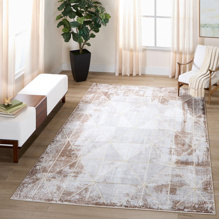 Baltea Brown Geometric - R1008 - 7' x 9'