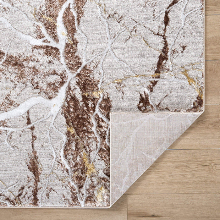 Baltea Brown Marble Striations - R1009 - 2' x 3'
