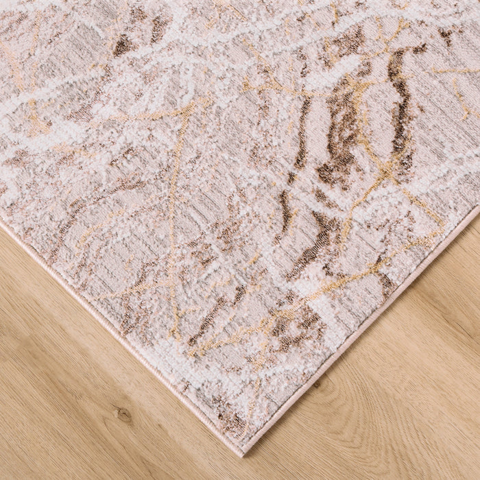 Baltea Brown Marble Striations - R1010 - 3' x 8' Runner