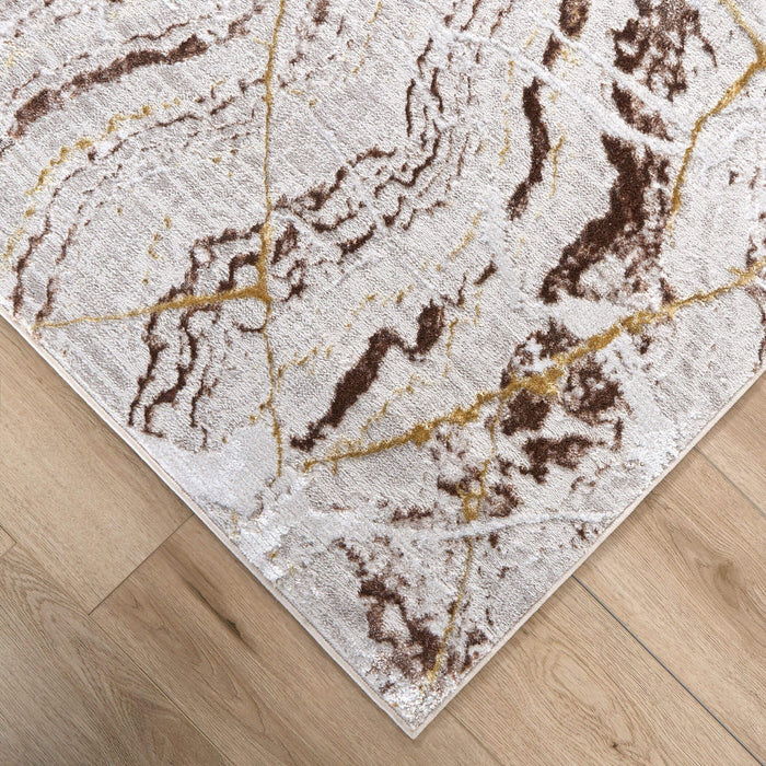 Baltea Brown Marble Striations - R1010 - 5' x 8'